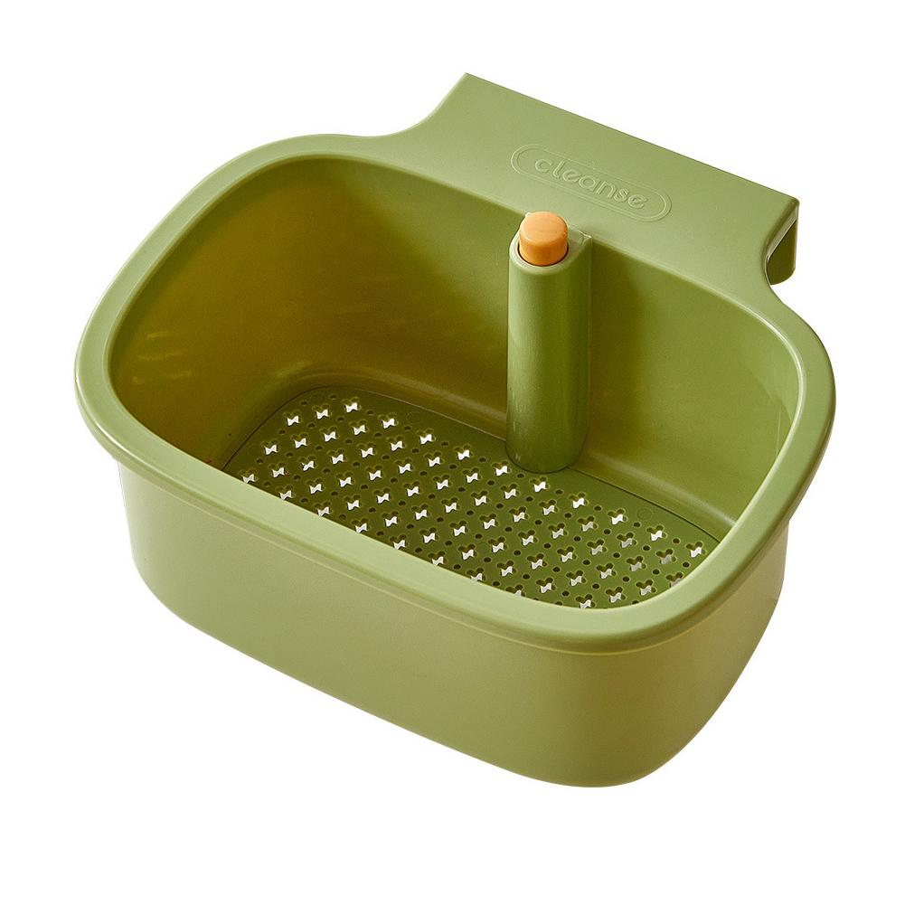 Kitchen Sink Strainer Basket Food Waste Catcher Collapsible Drain Rack with Handle for Washing Vegetables Dishes Fruits Draining