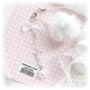 Elegant Beaded Keychain Snowflake Phone Pendant Furry Ball Handbag Decoration