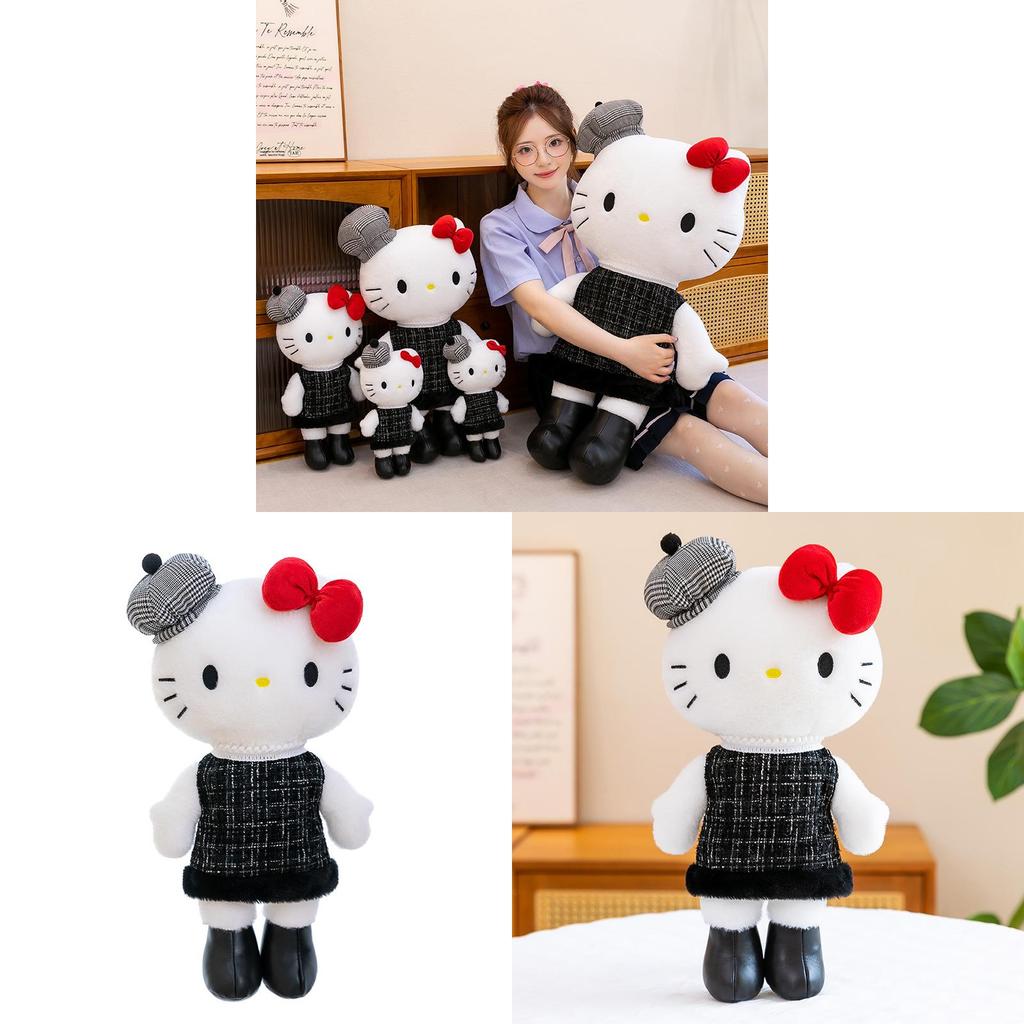 Hello Kitty Plush Toy Keychain With Heart Clip For Bag Decoration And Collectible Gift