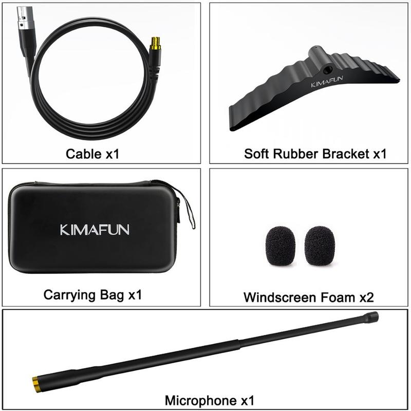 KIMAFUN Mini Pro Wired Cello Microphone Musical Instrument Mic Cello Special Noise-Cancelling  Microphone  for Stage Performance