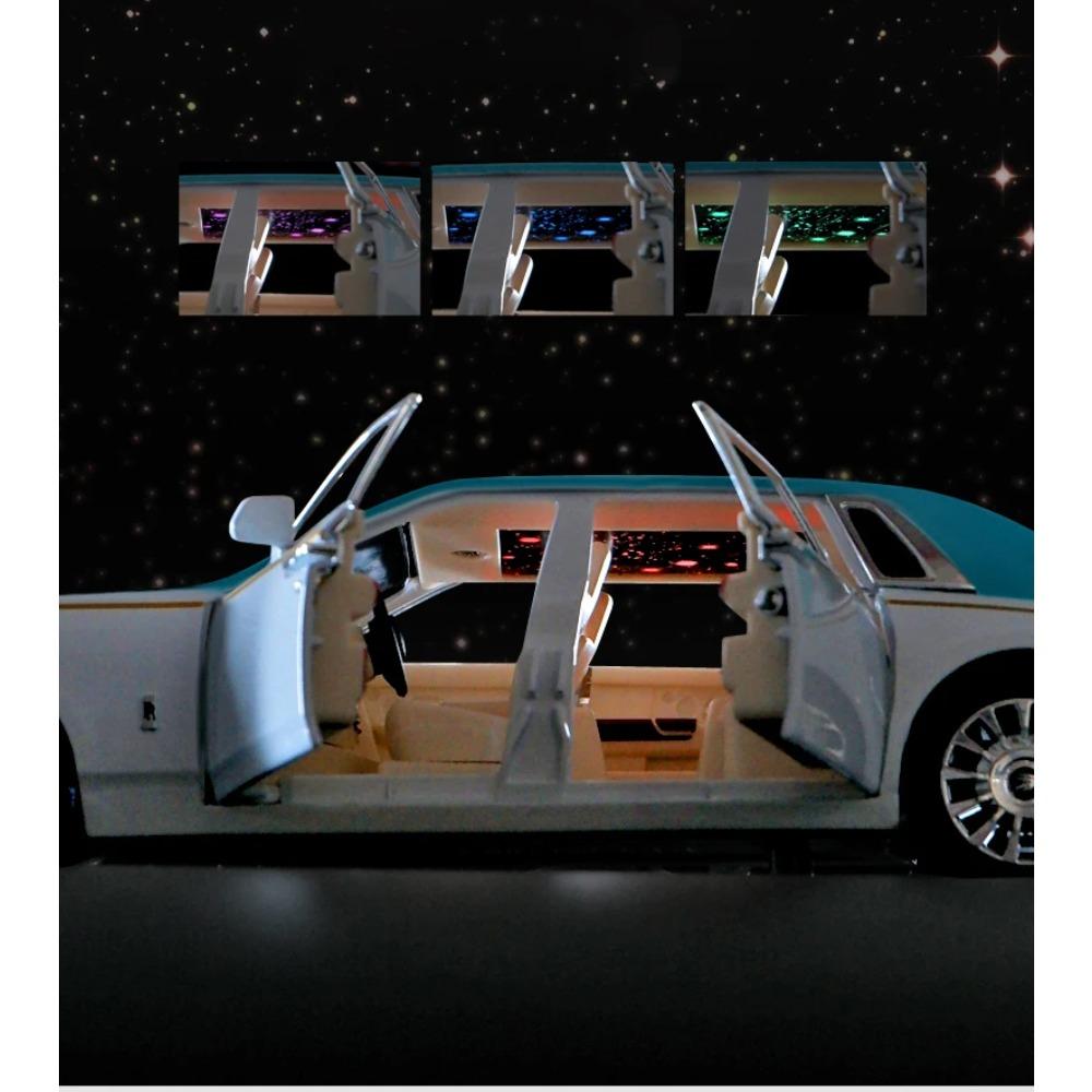 1/24 Rolls Royce Phantom Mansory Alloy Car Diecasts & Toy Vehicles Car Model Sound and Light Pull Back Car Toys for Kids Gifts