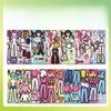 8/24Sheets Funny Kpop Demon Hunters Make A Face Puzzle Stickers Kids Make Your Own DIY Game Children Jigsaw Education Toy Gift