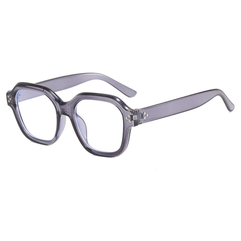 Retro Anti Blue-ray Glasses Square Shape Large Frame Eyewear Blue Light Blocking Glasses Student