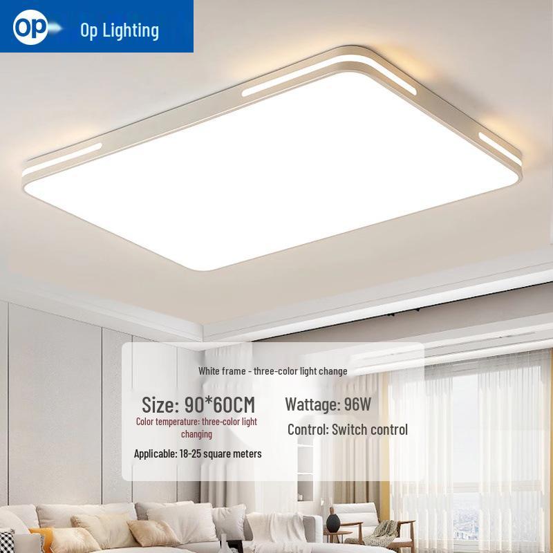 Ultra-Thin Minimalist LED Ceiling Light for Living Room, Dining Room, Bedroom - Modern Whole House Lighting Package