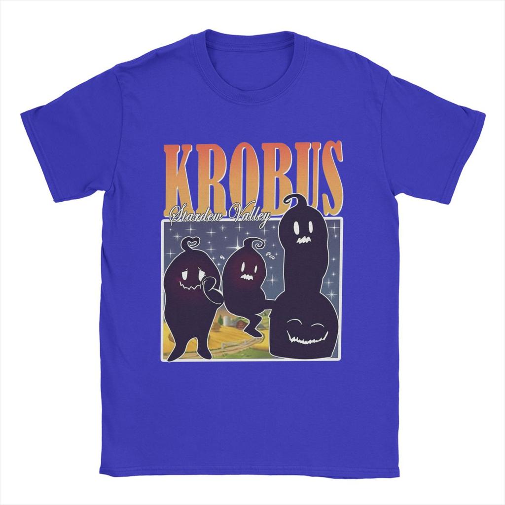 Men Retro Krobus Stardew Valley T Shirts Cotton Clothing Awesome Short Sleeve Round Neck Tees Summer T-Shirt