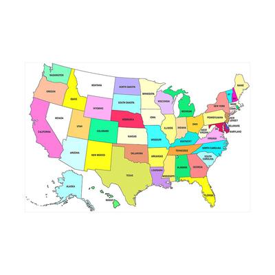 United States Map Wall Hanging for Living Room Bedroom Dorm Home Decor,for Friends Gift,Decor Live Streaming Background