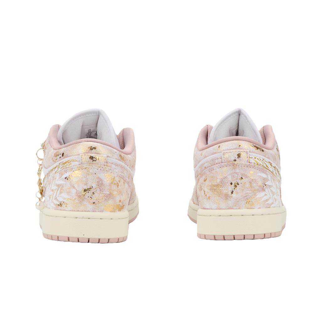 Jordan Air Jordan 1 Vintage Basketball Shoes Women's Low top Pink/White/Gold DC0774-606(Team724-)