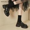 Shoes Women's Autumn New Black Retro Platform Small Leather Shoes Single Shoes Women