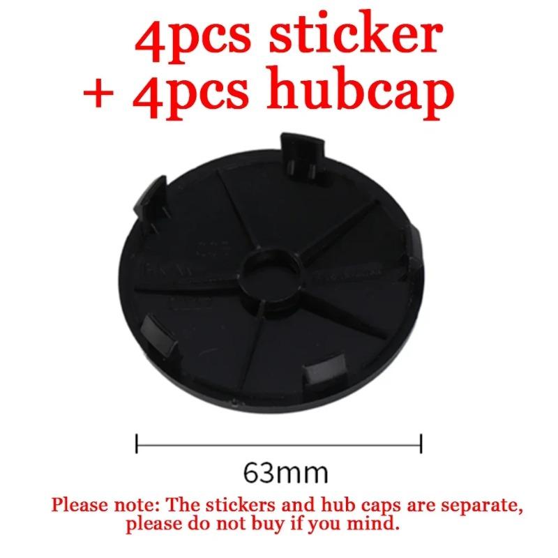 4pcs 56/60/65/68mm Car Wheel Center Hub Covers Hub Cap Decor Sticker For BMW M F31 F34 F32 E52 E53 E60 E90 E91 E92 E93 F01 F30
