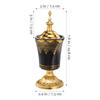 Retro Electric Incense Burner Metal Ceramic Construction Aromatherapy Air Purifier for Home Office Yoga Studio Decorative Censer