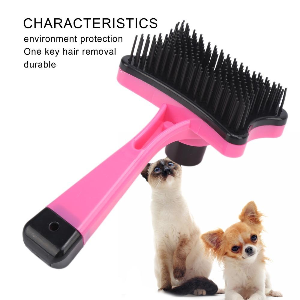 Remove Loose Undercoat and Tangled Hair Pet Grooming Brush Deshedding Brush for Cat Dog