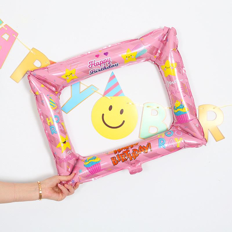 Smiley Face Number Balloons for Kids' Outdoor 2nd Birthday Party Decorations & Photo Props