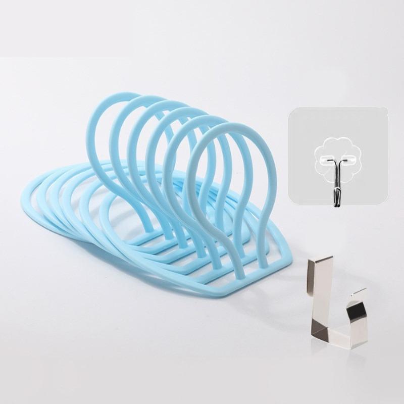 6pcs Baseball Cap Door Hanging Rack Hat Display Holder Door Closet Clothes Scarf Towel Round Storage Shelf Home Organizers