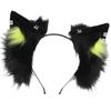 Kreslená plyšová zvířecí uši čelenka kostým pokrývka hlavy nastavitelný roztomilý cosplay doplněk pro ženy a děti