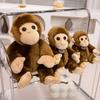 Niedlicher Affe Plüschtier Puppe Stofftier für Jungen Affenförmiges Geschenk 17cm Höhe