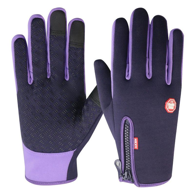 Touchscreen Guanti caldi Ciclismo all'aperto Guida Moto Guanti freddi impermeabili Guanti da sci invernali da donna antiscivolo antivento