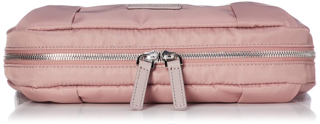 Nylon Twill Tuck Accent Shoulder Bag Pink [Isaac] Y01-02-11SC