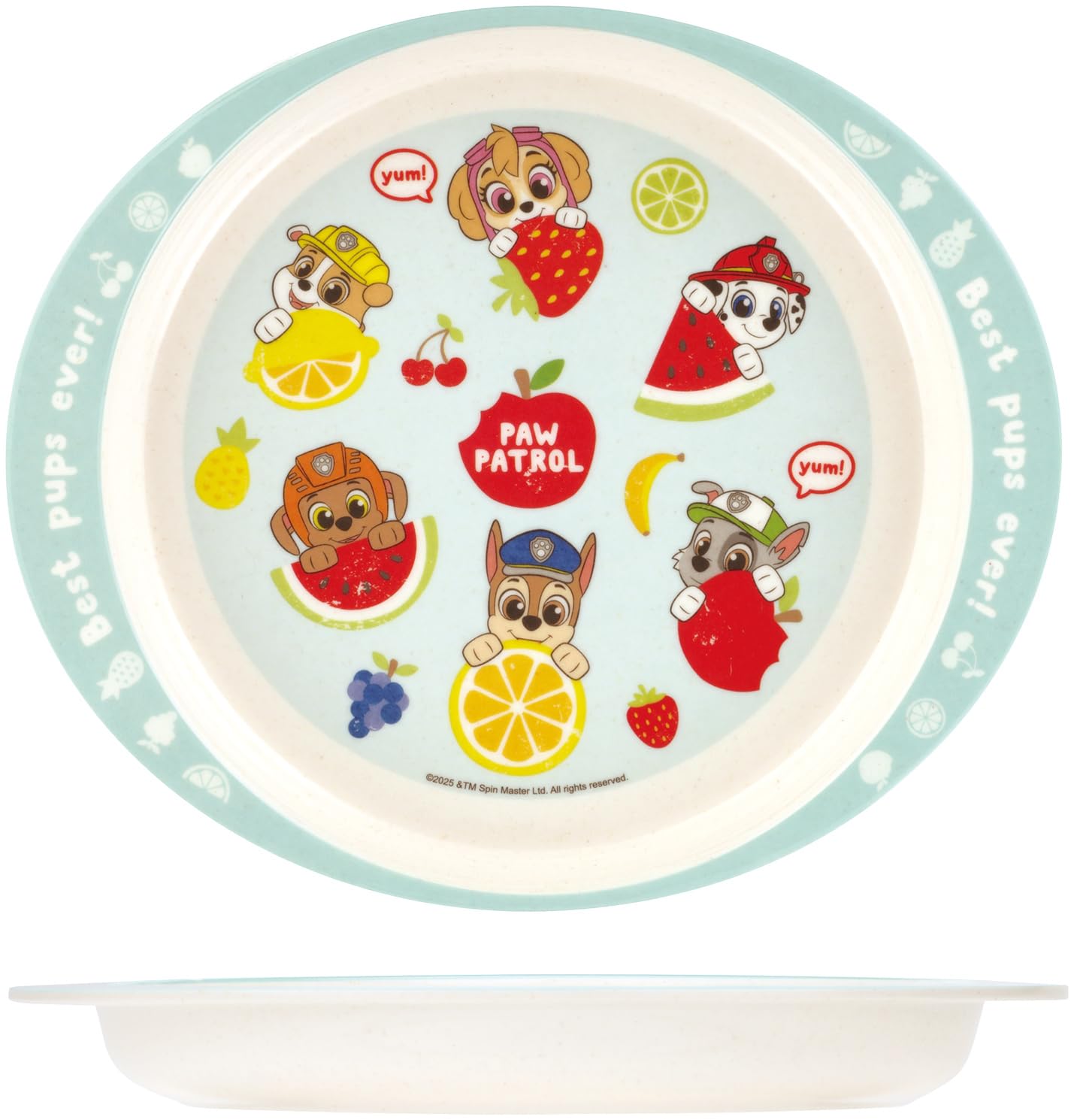 

Skater Melamine Lunch Plate with Bamboo Dishwasher Paw Patrol Fiber, 350ml, Safe, Boy, M36B-A