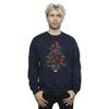 Marvel Mens Avengers Christmas Tree Sweatshirt
