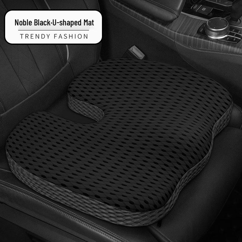 U-Shaped Memory Foam Seat Cushion for Office & Car - Breathable Comfort for Long Sitting