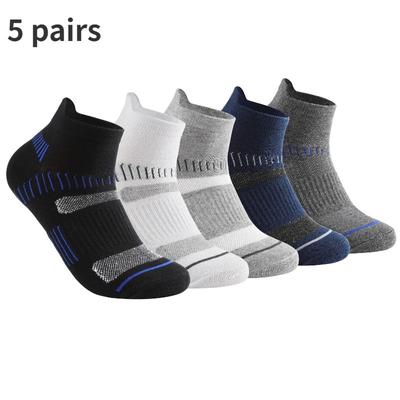 Cozy Up 5 párů pánské ponožky Bavlna Pohlcující pot a deodorant Sportovní ponožky Nízké pánské čtyřsezónní krátké ponožky s mělkými ústy