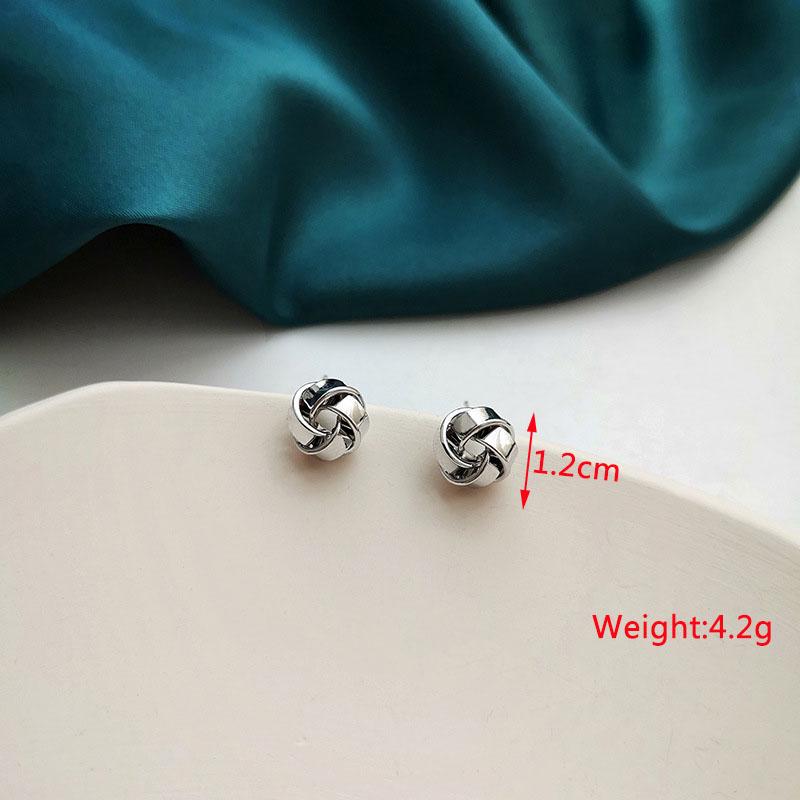 Tiny Twisted Stud Earrings for Women Gold Small Earrings Girls Ear Jewelry aretes de modernos
