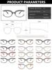 Ins Rainbow Crystal Frame Fashion Retro Round Anti Blue Ray Female Glasses Vintage Oversized Frame Eyewear Accessories