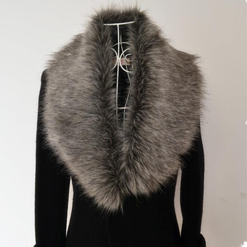 Halloween pelliccia pelliccia sintetica pelliccia di volpe imitazione cappotto di pelliccia cappotto con colletto di pelliccia accessori per costumi accessori per personaggi