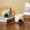 Ceramic Mug, Heat-resistant Coffee Cup, Cute Milk Juice Cup, Couple Water Cup