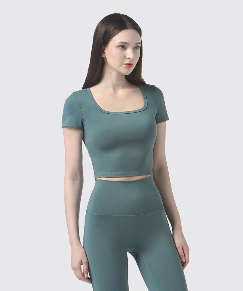NOKJOK [2 Pack] Zinnia Crop Top 2-Piece Set (Am Type)