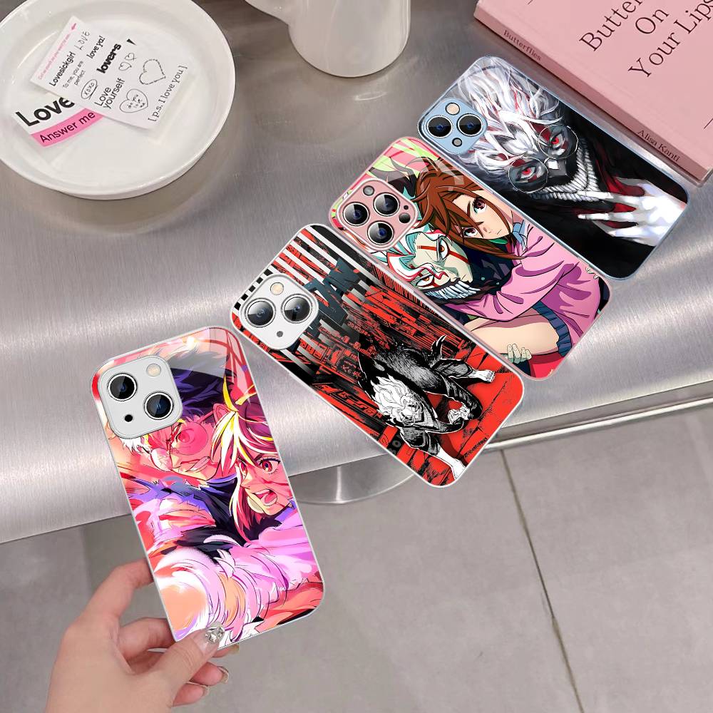 Hot Blooded Fantasy D-DandadanS Anime For IPhone 14 13 12 Mini 11 Pro XS Max X XR 14 Plus Tempered Glass Cover
