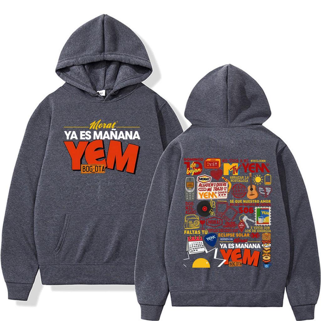 Band Morat Yem Ya Es Manana Merch Sweatshirts Unisex Fashion Hip Hop Streetwear Hoodies High Quality Casual Hoodie Pullovers