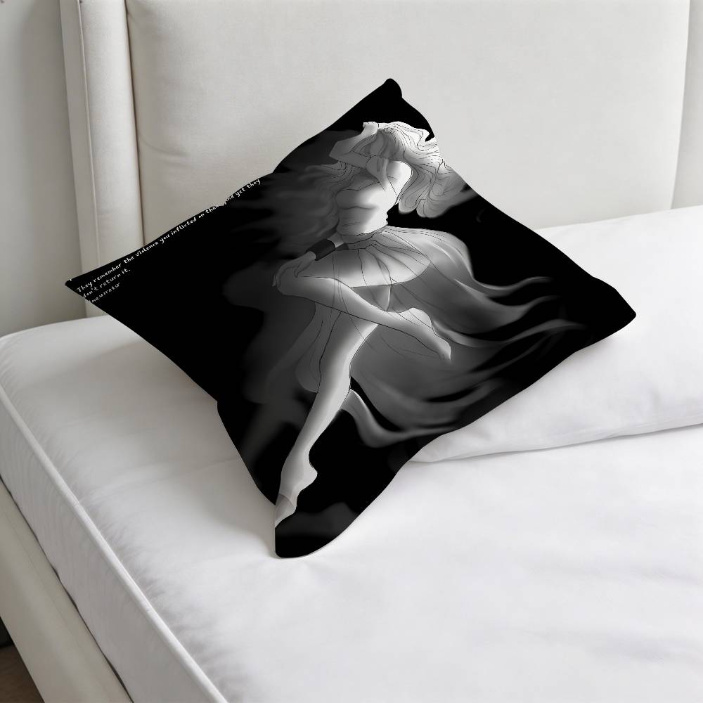SSlay The PPrincess Game Decorative Square Pillow Cover Modern Cushion Case for Living Room Bedroom