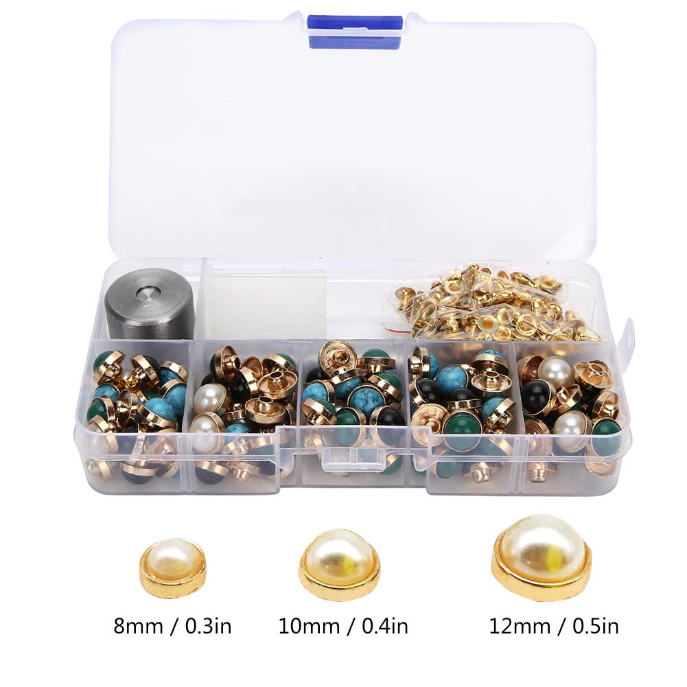 Farbnieten DIY Materialset Lederprodukte Schuhe Hüte Kleidung Harzzubehör 10mm