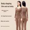 Women's Seamless Body Shaping Thermal Underwear Set - Slimming, Hip Lifting, Abdomen Flattening, Thin Autumn Clothes & Trousers