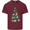 Cat Christmas Tree Unisexs Light Cotton TShirt