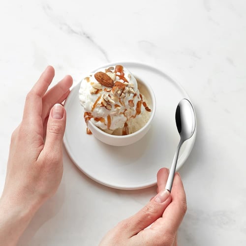 AOOSY 13cm Coffee Spoon, 3 Demitasse Spoons, Approximately 1mm Thick Stainless Steel, Comfortable to the Touch, Dessert Spoon, Teaspoon, Tea, Yogurt,