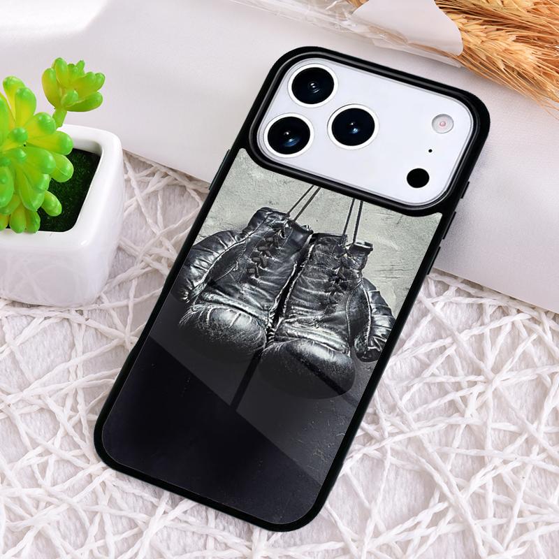 Boxing Gloves Printed Soft Phone Case for iPhone 17 Air 16 15 11 12 14 13 Pro Max Shockproof Cover
