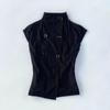 TrendHub Bouton Harajuku Y2k Débardeur Rayure Impression Graphique Punk Crop top Streetwear Rock Gothique Gilet Sous-culture Filles Épicées Haut Sans Manches