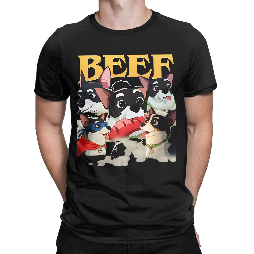 Dispatch Game Cotton T-Shirt For Men Summer Beef Dog Funny T Shirts O Neck Hippie Tee Shirt Oversized Cheap Tops