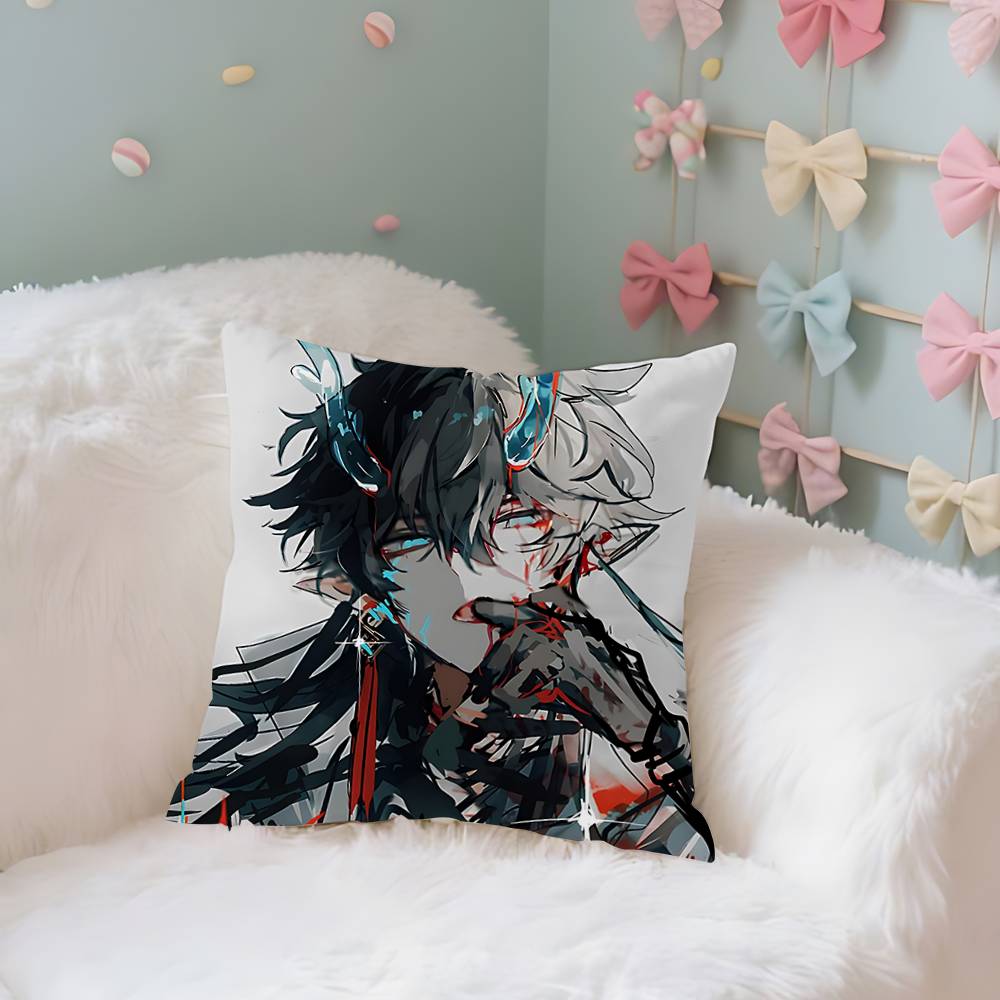 Dan Heng Imbibitor Lunae Case Plush Fabric Soft Pillowcase Double Sided Print Cushion Cover Household Gifts