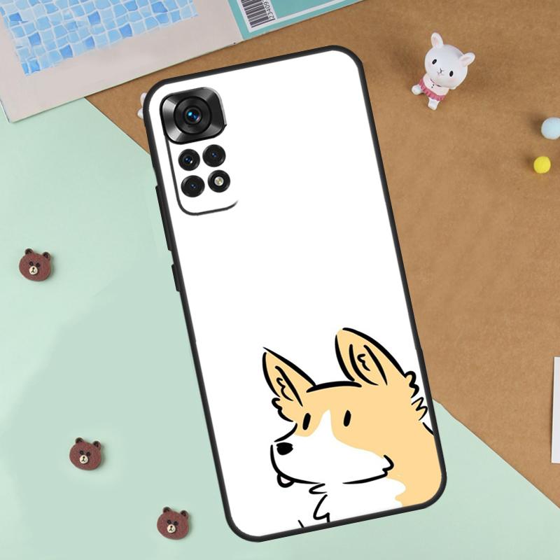 

Cartoon Corgi Dog Case For Xiaomi Redmi 14C 10C 12C 13C Cover For Redmi Note 13 Pro 14 9 10 11 12 10S 11S 12S Redmi Note 9S