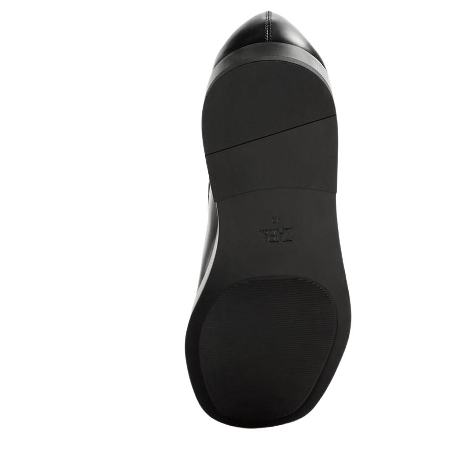 ZARA Fashionable Comfortable Formal Leather Shoes Men Shoes Black 12471520800