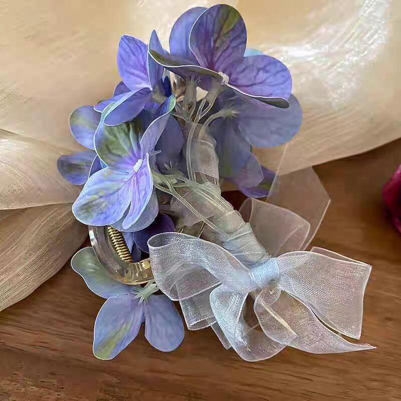 1pc Summer Super Fairy Orchid Flower Gripper New Butterfly Hair Clip Fresh, Sweet, and High End Headwear