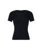 WELLBEING EXPRESS Cut Out Half Sleeve Black