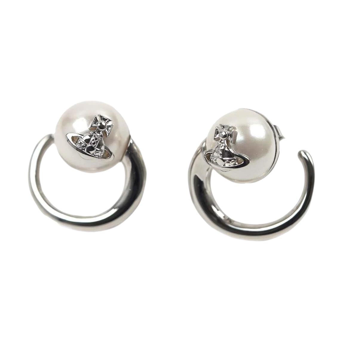 

Vivienne Westwood Pearl Design Earrings Women earrings Silver 6203006I-02P103-CN Basic Packaging-Dust Bag+Box
