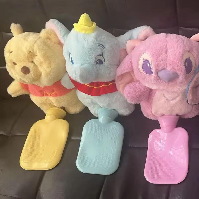 מחממי ידיים קטיפתיים חדשים של צעצוע של סיפור עם בקבוק מים, מחממי ידיים ניידים, מתנה לילדה, דוב חיבוק מלאך, סדרת דמבו.