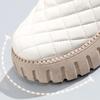 Women's Boots Winter Velvet Warm Shoes Casual Mid Top Girls Shoes Trendy Thick Bottom Comfortable Womens Snow Boots Solid