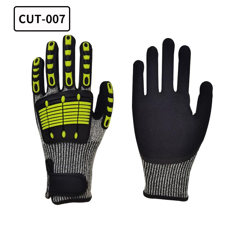 Wear-Resistant Leather Patch Work Gloves