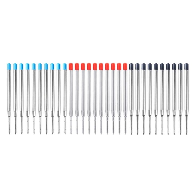 10Pcs Ball Points Pens Refills Metal Ballpoint Pen Refills, Replaceable Refills